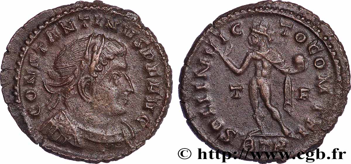 CONSTANTINE I THE GREAT Follis ou nummus XF/AU