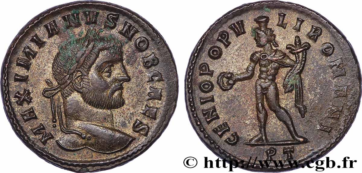 GALERIO Follis ou nummus EBC