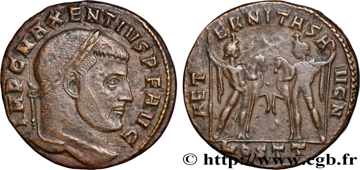MAXENTIUS Follis ou nummus AU