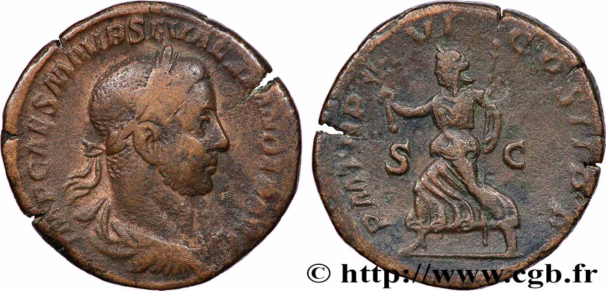 SEVERUS ALEXANDER Sesterce VF/XF