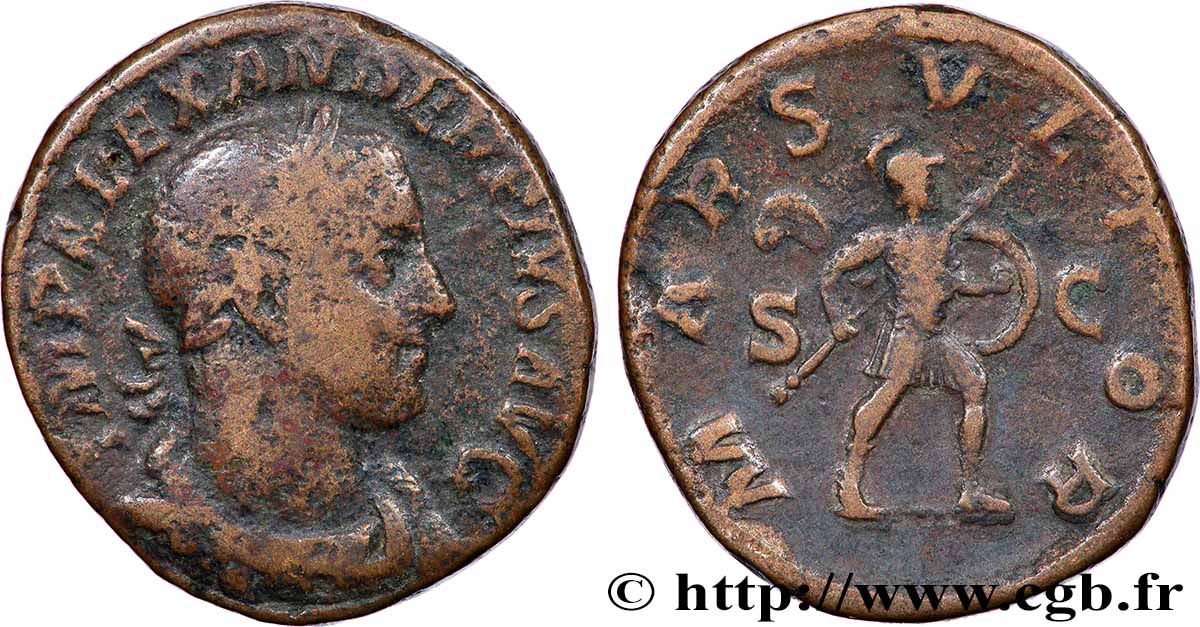 SEVERUS ALEXANDER Sesterce VF