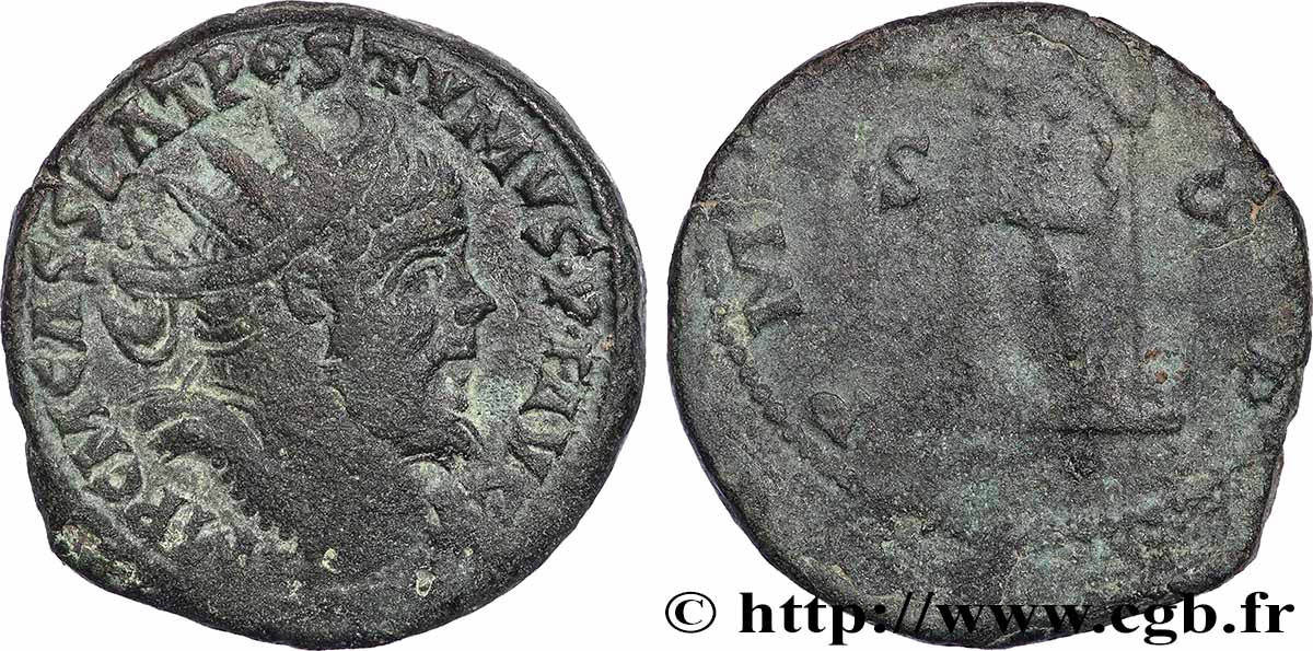 PÓSTUMO Double sesterce MBC/BC+