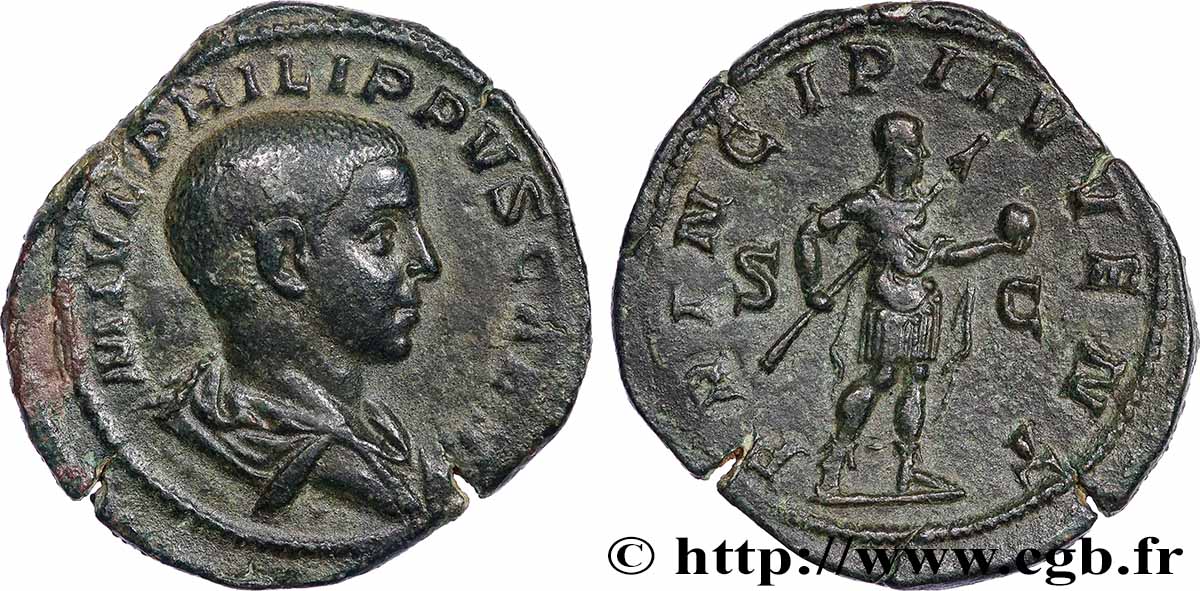 PHILIPPUS II Sesterce AU