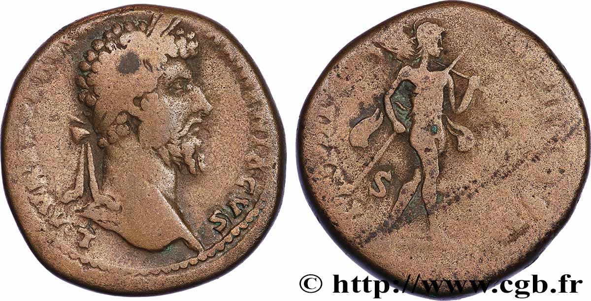 LUCIUS VÉRUS Sesterce TB+