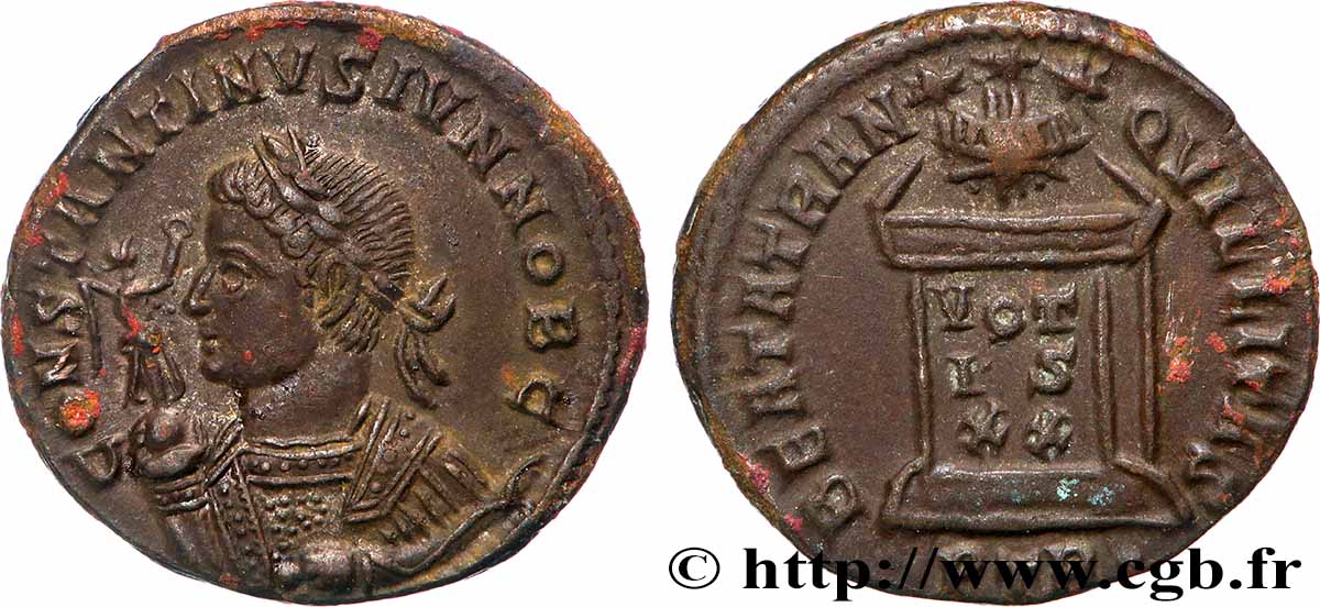 CONSTANTINE II Centenionalis ou nummus AU