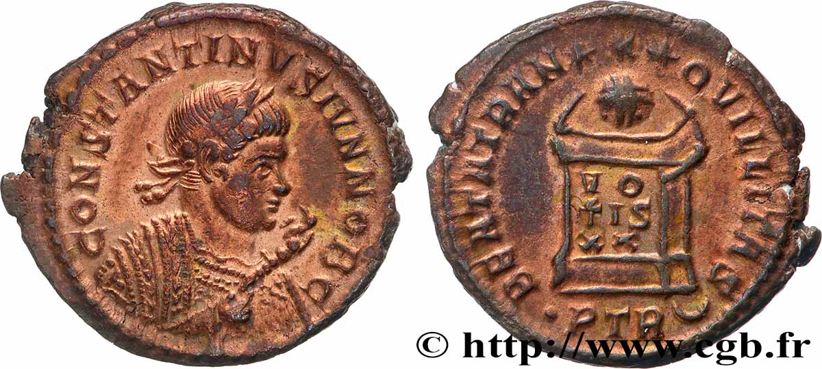 CONSTANTINE II Centenionalis ou nummus AU