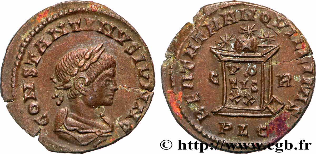 COSTANTINO II Centenionalis ou nummus q.SPL
