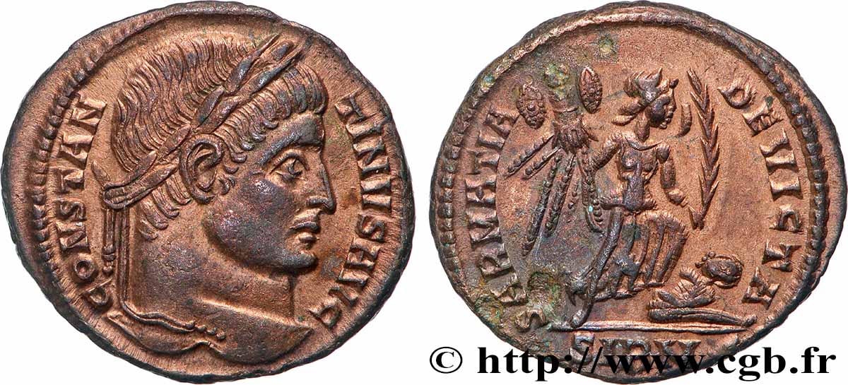 CONSTANTINE I THE GREAT Centenionalis ou nummus AU