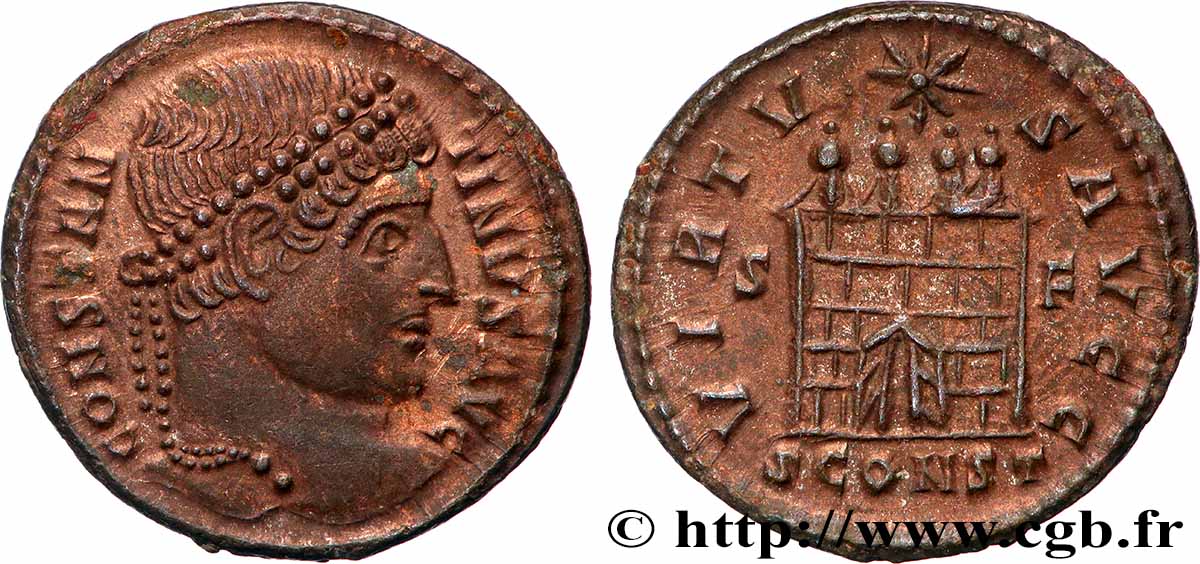 CONSTANTINE I THE GREAT Centenionalis ou nummus AU