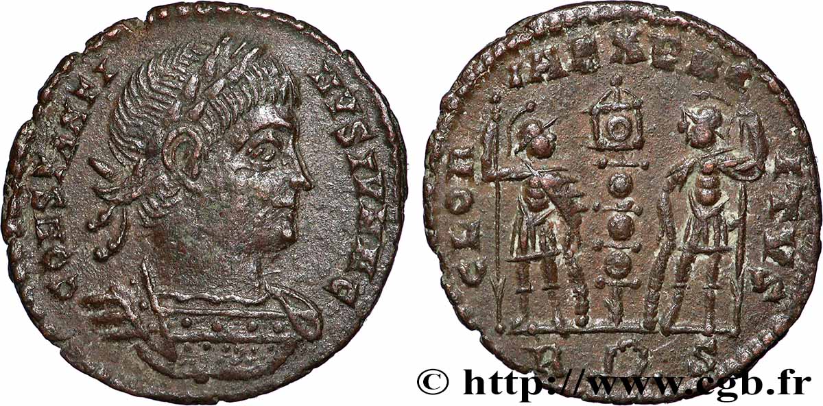 COSTANTINO II Centenionalis ou nummus q.SPL