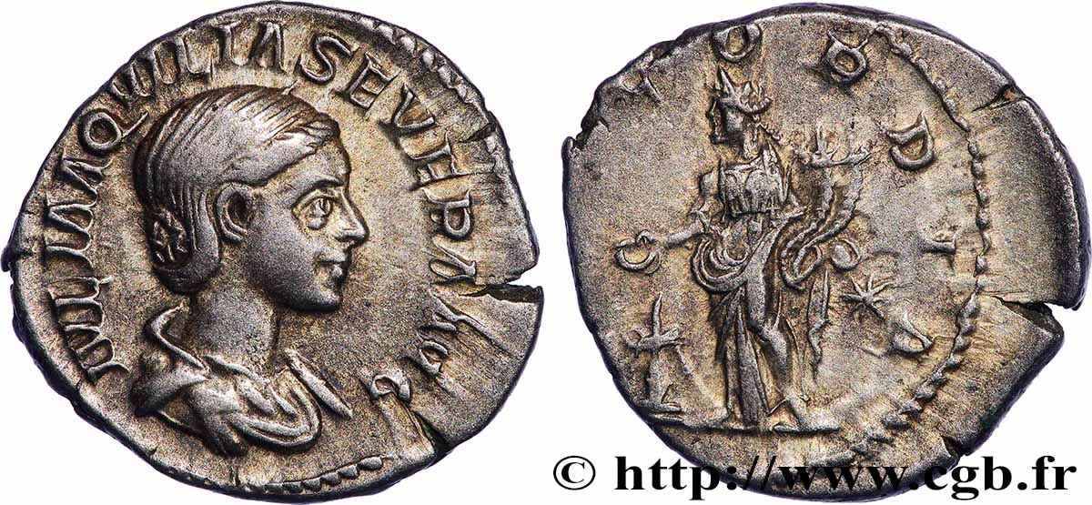 AQUILIA SEVERA Denier q.SPL