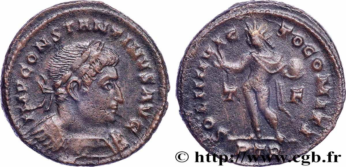 CONSTANTINE I THE GREAT Follis ou nummus AU/XF
