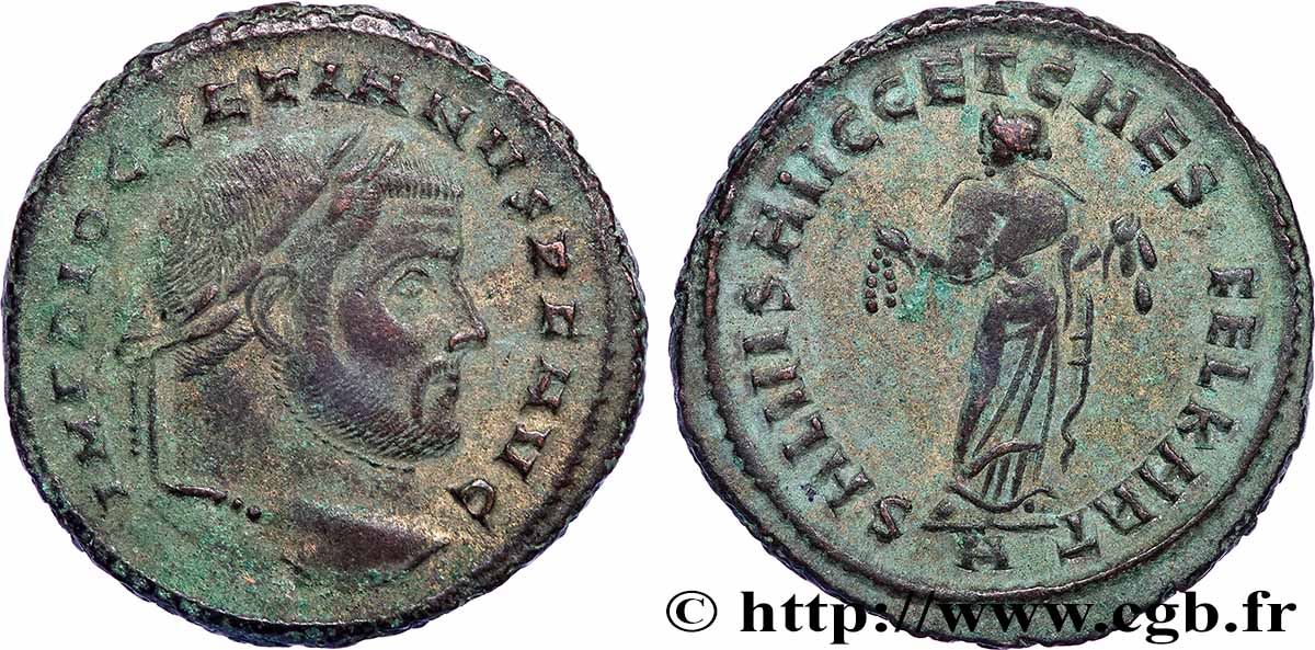 DIOCLETIAN Follis ou nummus AU
