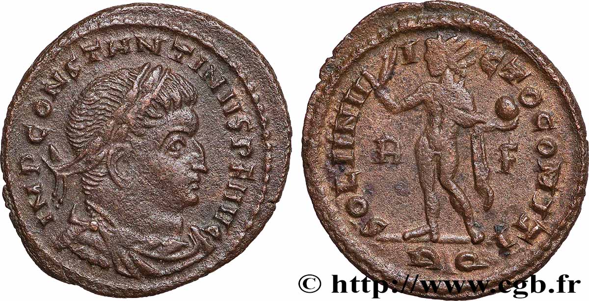 CONSTANTIN Ier LE GRAND Follis ou nummus TTB+/TTB