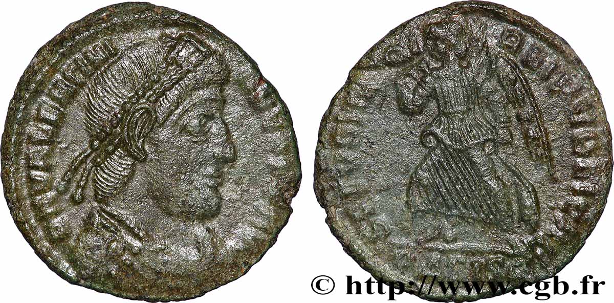 VALENTINIEN Ier  Nummus TTB+