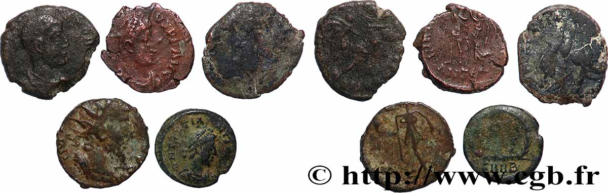 LOTS Lots de 5 monnaies lot