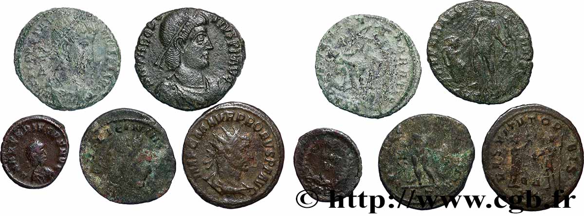 LOTS Lots de 5 monnaies lot