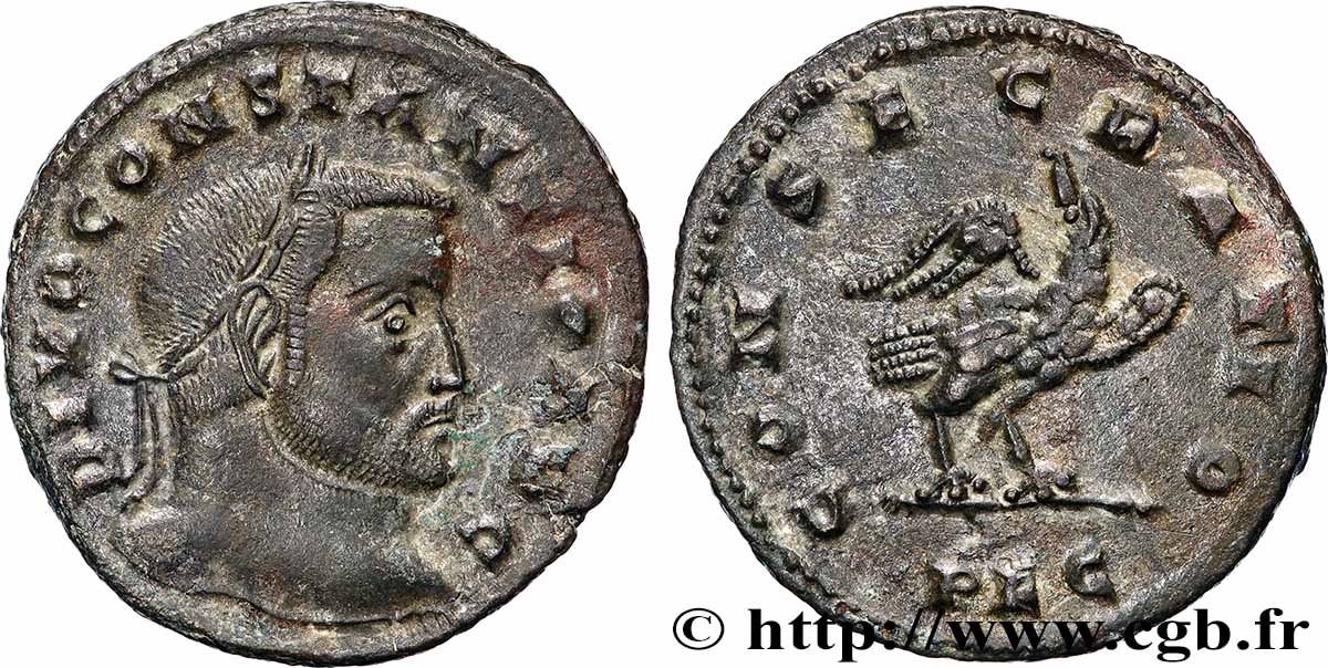 CONSTANCE Ier CHLORE  Follis ou nummus TTB+