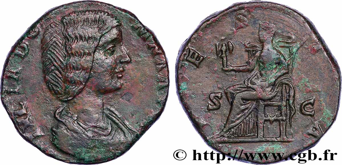 JULIA DOMNA Sesterce TTB