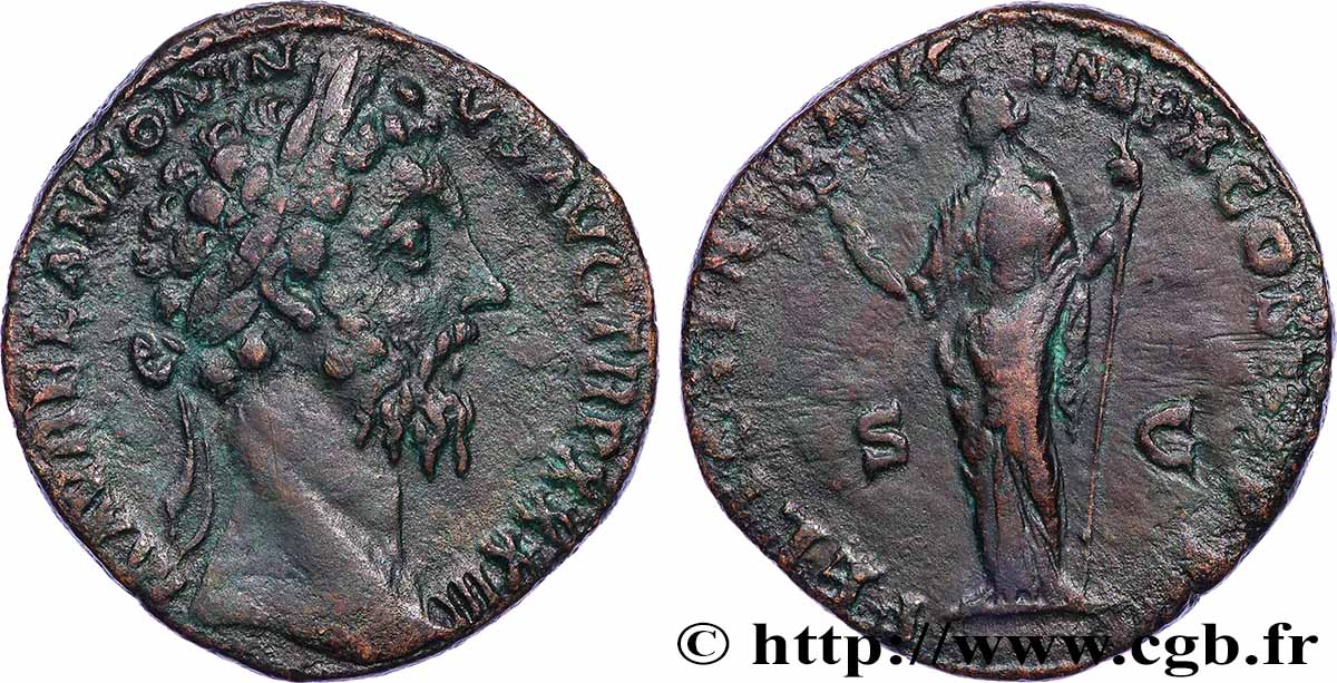 MARC AURÈLE Sesterce TTB/TB+