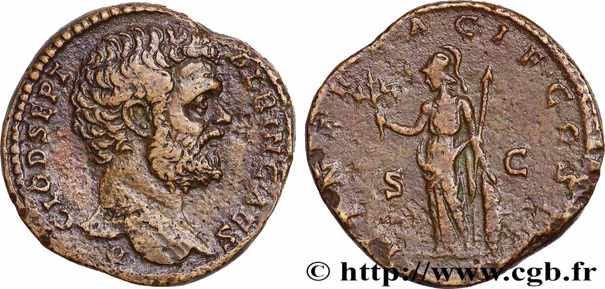 CLODIUS ALBINUS Sesterce TTB+/TTB