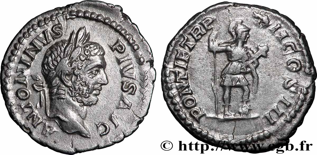 CARACALLA Denier AU/AU