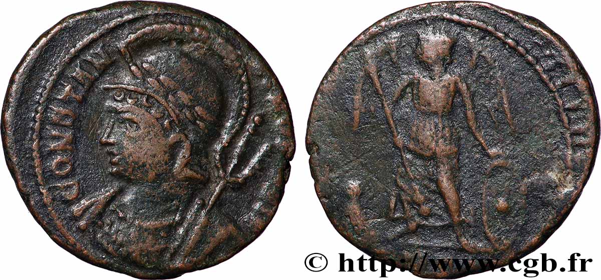 CONSTANTINOPLE Centenionalis ou nummus TB+