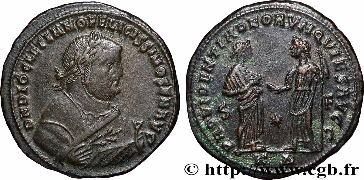 DIOCLÉTIEN Follis ou nummus TTB/TTB+