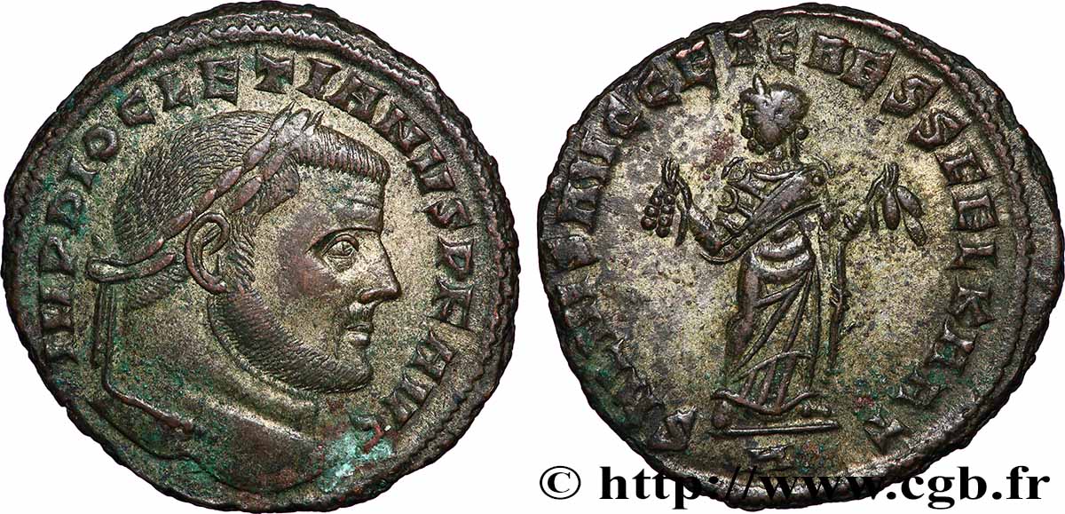 DIOCLÉTIEN Follis ou nummus TTB+/TTB