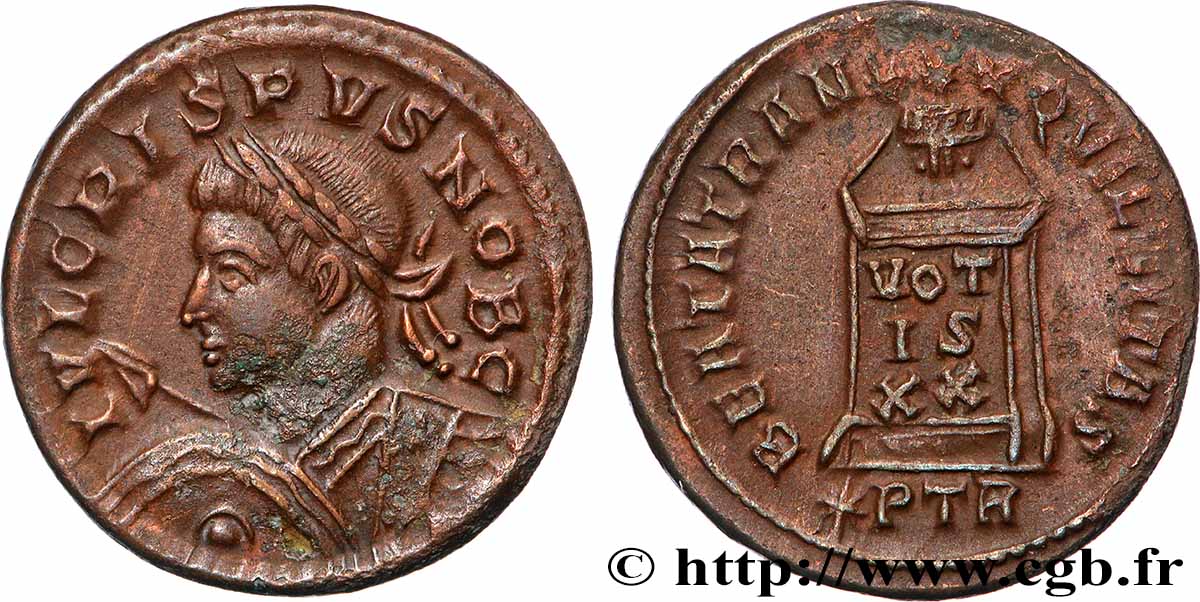 CRISPUS Centenionalis ou nummus AU