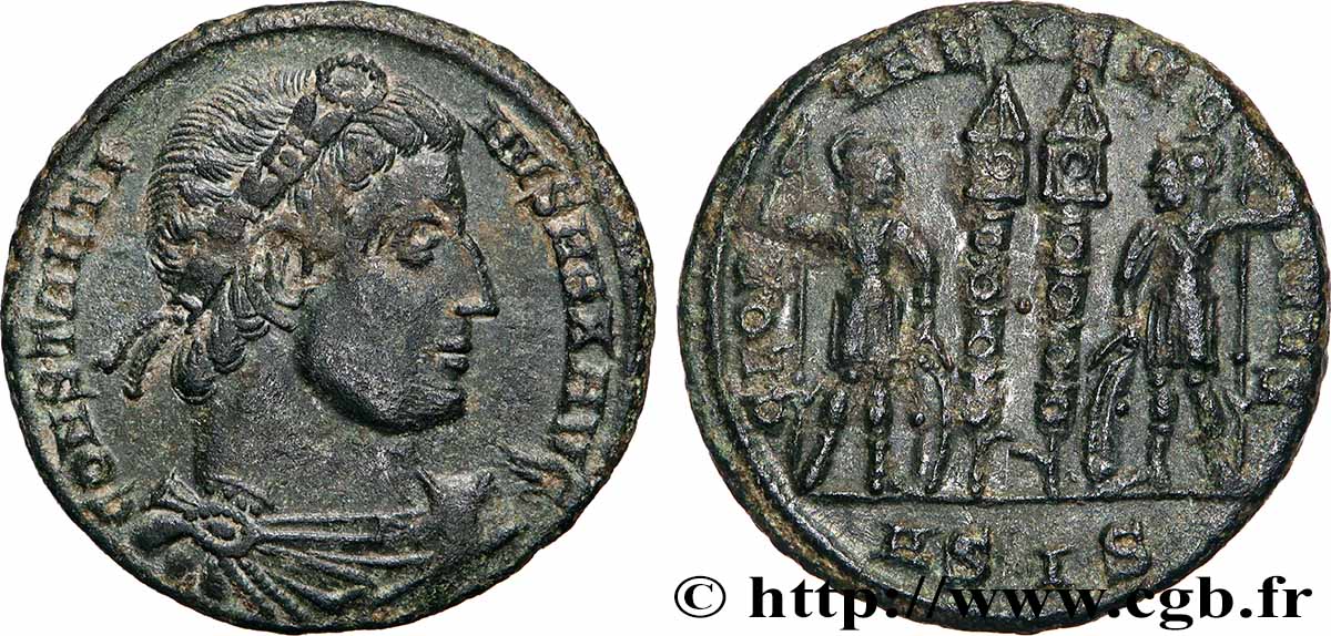 CONSTANTIN Ier LE GRAND Centenionalis ou nummus TTB+