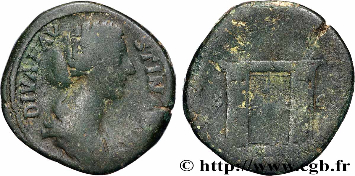 DIVA FAUSTINA Sesterce TB/B+