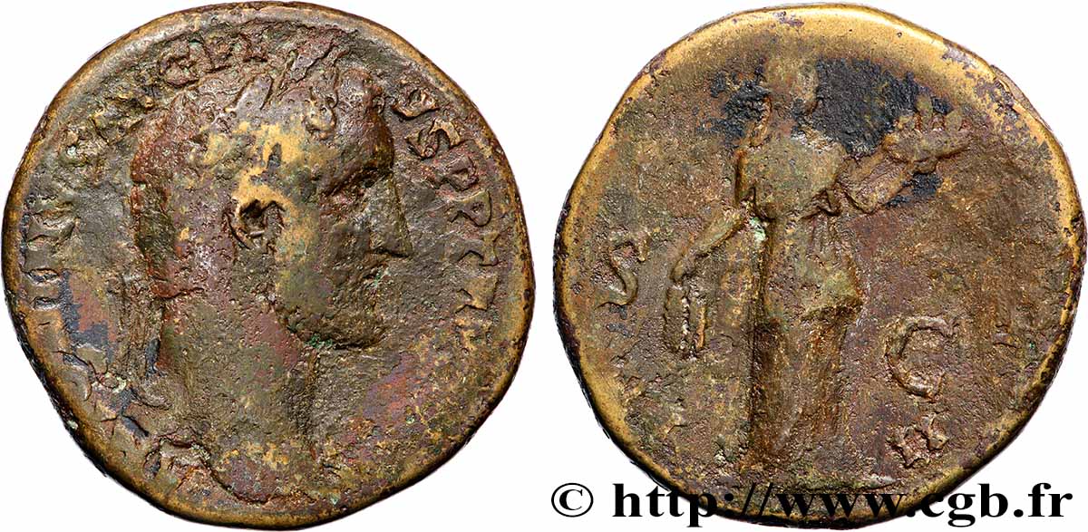 ANTONINUS PIUS Sesterce VF