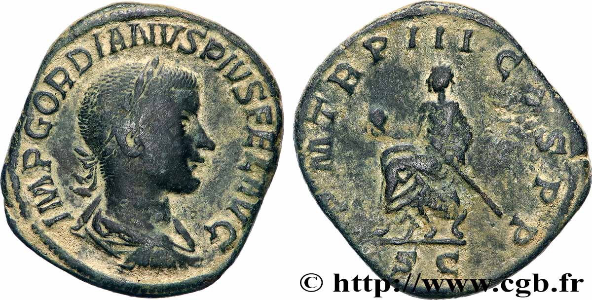 GORDIAN III Sesterce XF