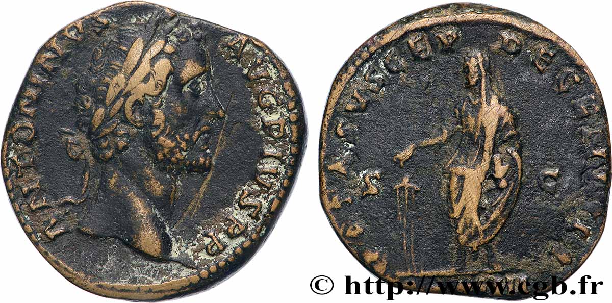 ANTONINUS PIUS Sesterce VF