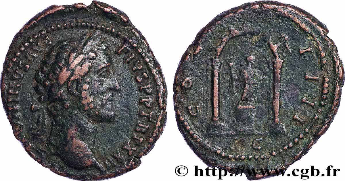 ANTONINUS PIUS As XF/VF