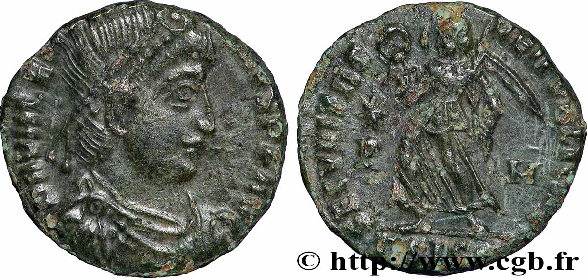 VALENTINIEN Ier  Nummus TTB+/TTB