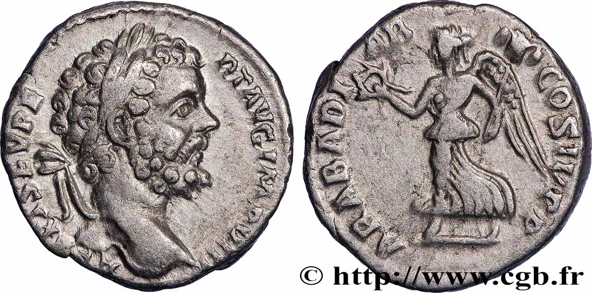 SEPTIME SÉVÈRE Denier TTB+