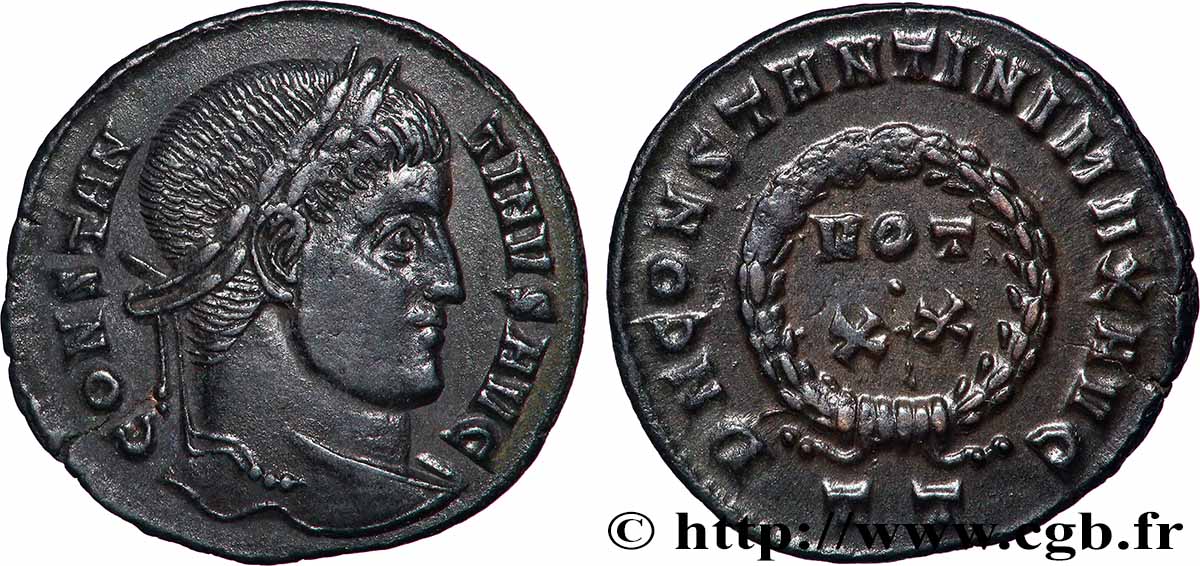CONSTANTIN Ier LE GRAND Centenionalis ou nummus SUP
