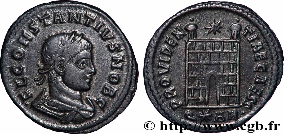 CONSTANCE II Centenionalis ou nummus TTB+