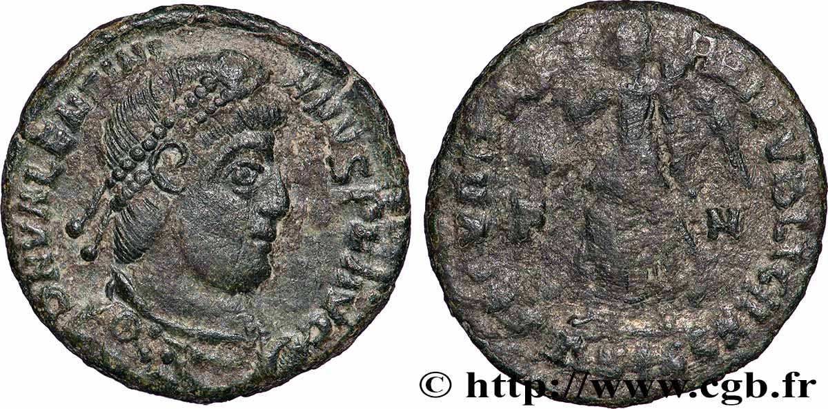 VALENTINIEN Ier  Nummus TTB+/TTB