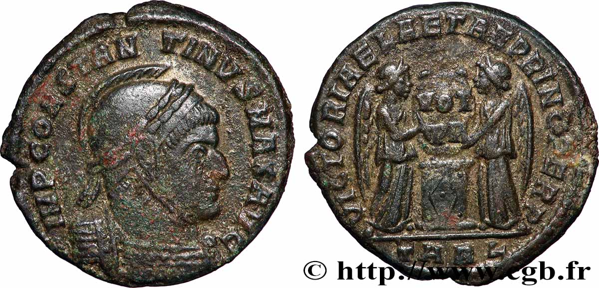 CONSTANTIN Ier LE GRAND Centenionalis ou nummus TTB+