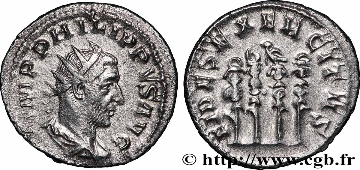 PHILIPPE Ier L&nbsp;ARABE Antoninien TTB+/TTB