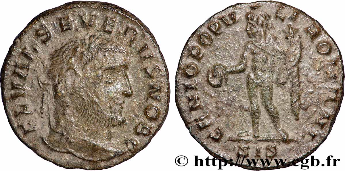 SEVERUS II Quart de follis ou quart de nummus SS