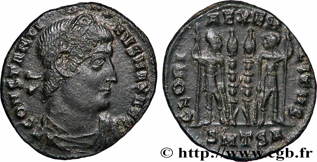 CONSTANTIN Ier LE GRAND Centenionalis ou nummus TTB+