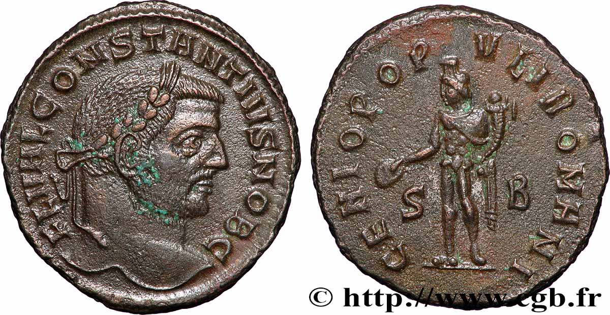 CONSTANCE Ier CHLORE Follis ou nummus TTB+