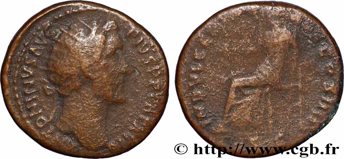 ANTONIN LE PIEUX Dupondius TB