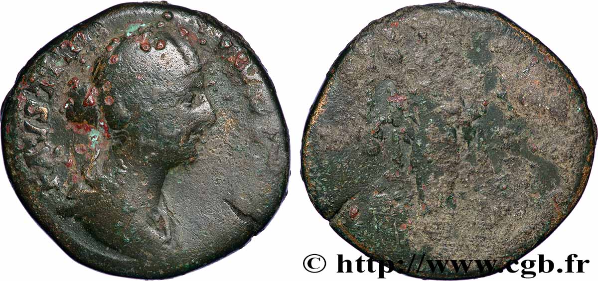 FAUSTINA GIOVANE Sesterce q.MB