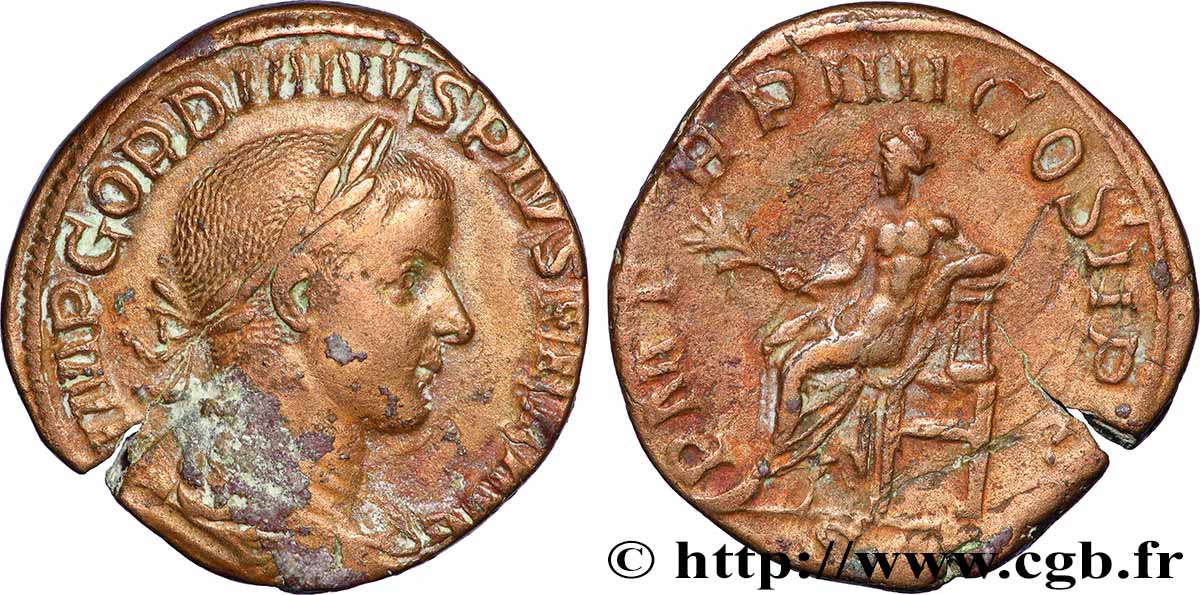 GORDIEN III Sesterce TB+