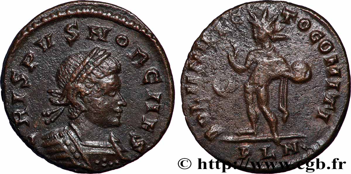 CRISPUS Follis ou nummus TTB+/TTB